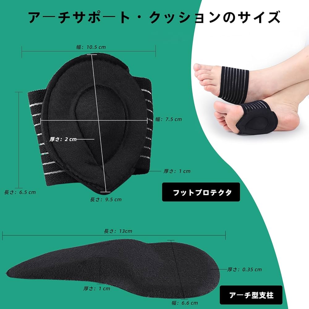 土踏まず 足用アーチサポーター 足裏 保護パッド 立ち仕事　姿勢改善 　男女兼用 楽天市場】土踏まず 足用アーチサポーター 衝撃吸収 足裏 保護パッド